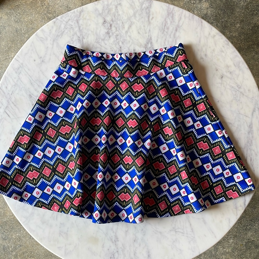 Xhilaration Women’s Tribal Circle Skirt Size Med